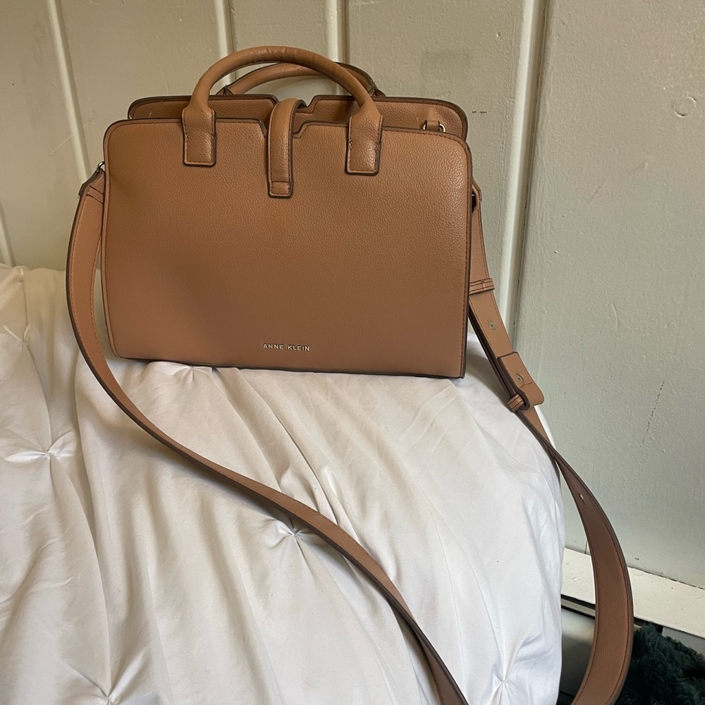 Anne Klein Brown Satchel Bag